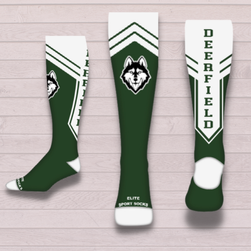 Deerfield KNEE HIGH Green/White Main Image